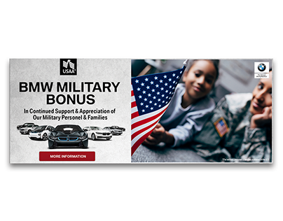 BMW of Akron Military Bonus Web Banner - 2018