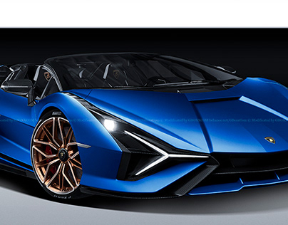 2020 Lamborghini Sian Roadster Blue