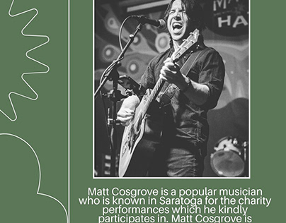 Matt Cosgrove Saratoga - A Popular Musician
