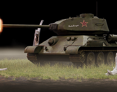 Medium tank t-34-85 model 1944