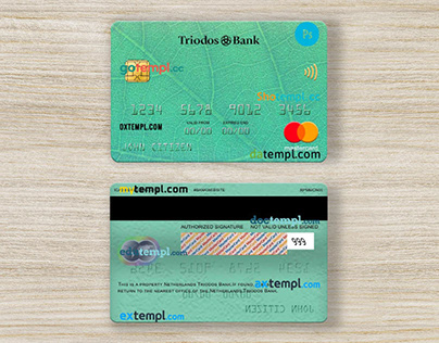 Netherlands Triodos Bank mastercard template