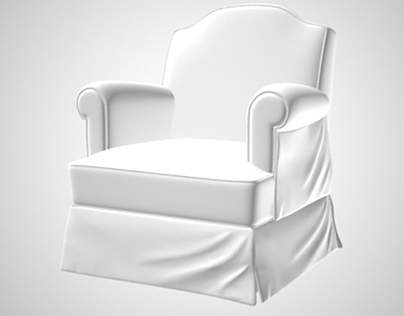3D Furniture Design -  English Sofa