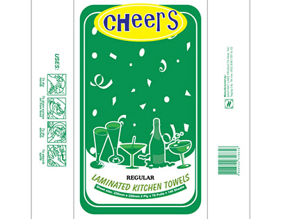 Packaging Designs for Cheers Kitchen Towels