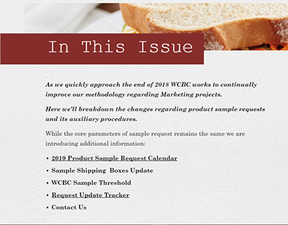 WCBC Newsletter