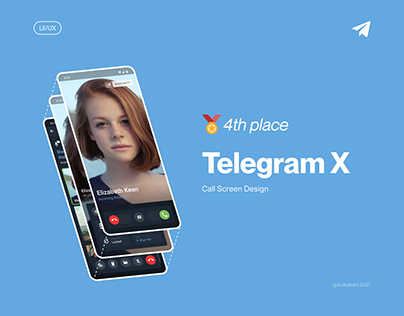 Telegram X Android Call Screen Design Contest