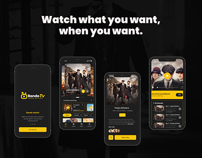 Movie streaming app design