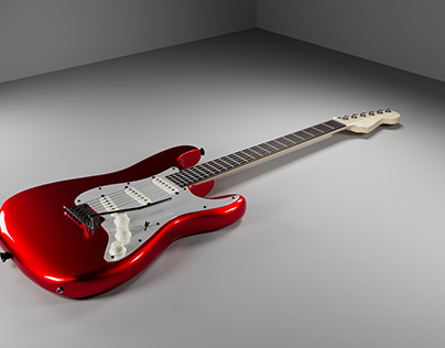 Fender Stratocaster based Guitar 3D Model
