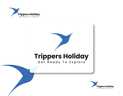 Trippers Holiday Travel Agency Logo Design (Unused)
