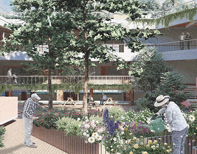 Elderly Center: Age in Place Through Living with Nature