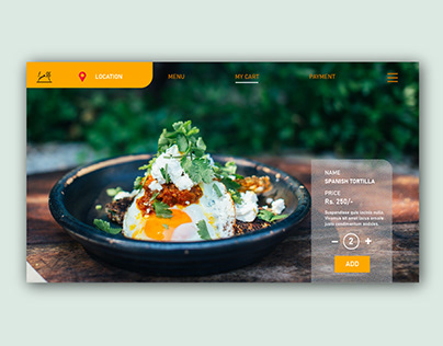 Landing page-Foodzy- Food delivery website