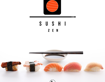 ''Sushi ZEN'' visual identity design.