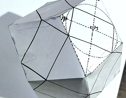 Paper model of Rhombic Dodecahedron