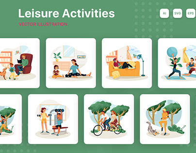 M218_Leisure Activities Illustrations
