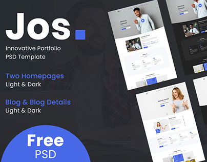 Project thumbnail - JOS Free PSD Template for all kinds of freelancers