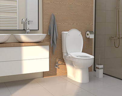 Toilet seat 3D rendering for Bemis Limited