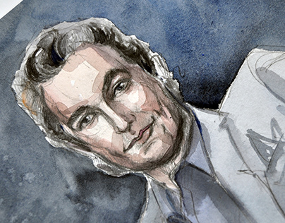 Watercolor Portrait Matthew McConaughey