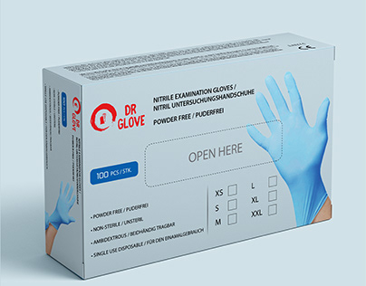Medical Gloves & Face Mask Packaging Box Design