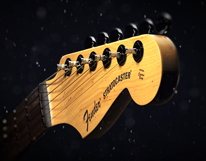 Fender Electric Guitar - CGI & Retouching