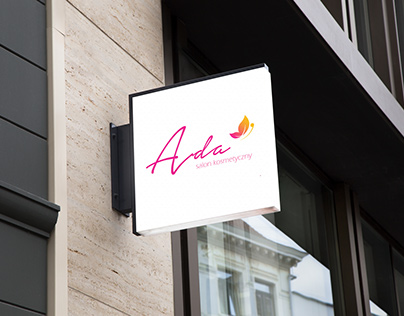 projekt logo dla salonu kosmetycznego Ada