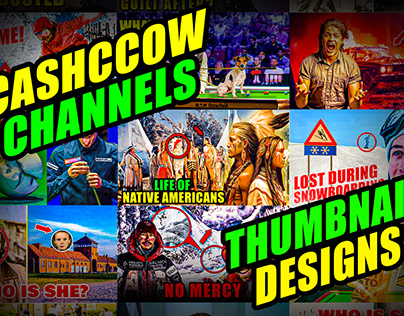 Cashcow Channels Thumbnail Designs