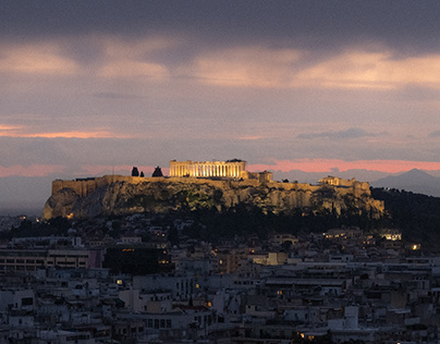 Sonnenuntergang in Athen