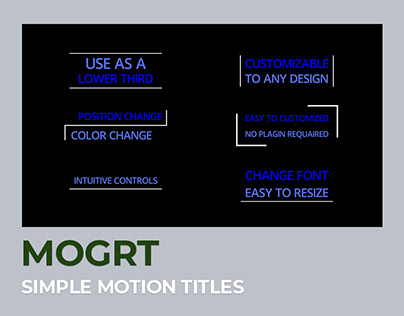 Simple Motion Titles