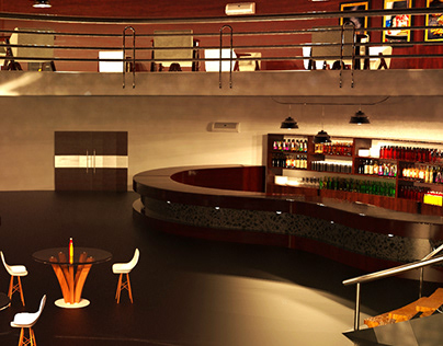 Cafe - 3D Modeling, Texturing and Lighting