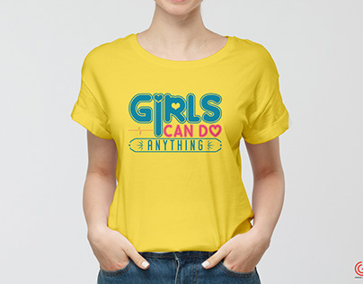 Best Girls Typhography T-shirt Design