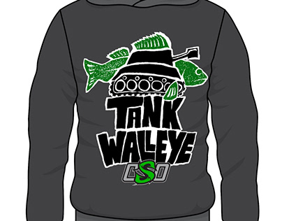 Walleye hoodie graphic