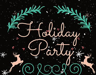 Mingle & Jingle Holiday Party Flyer