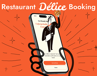 Délice | Restaurant Booking App | UX / UI Case Study