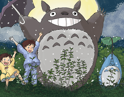 Mi primera Ilustración Digital de Totoro