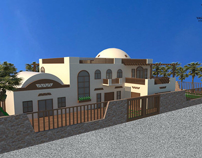The Exterior Design of a Villa in Nubia