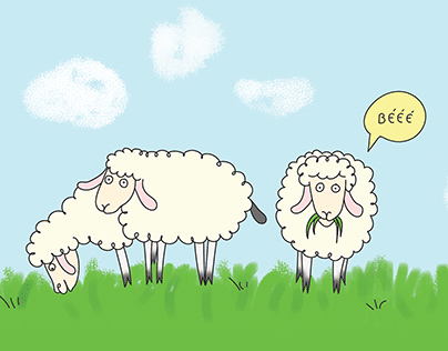 Ilustração - tirinha ovelha negra