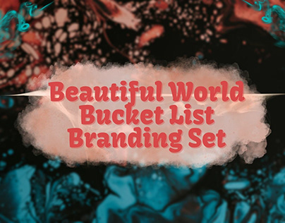 Beautiful World Bucket List Website Branding Set