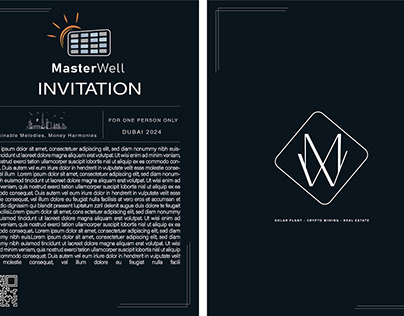 MasterWell A4 Invıtatıon Design