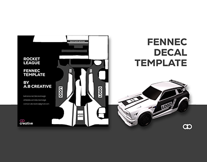 Rocket League: Fennec Decal Template - Free Download