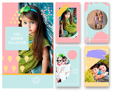 catalogue design (kids collection) layout