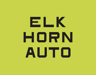 Elkhorn Auto Typeface