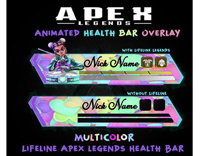 Lifeline Apex legends health bar Animated Overlay