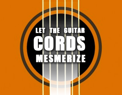 Let the guitar cords mesmerize