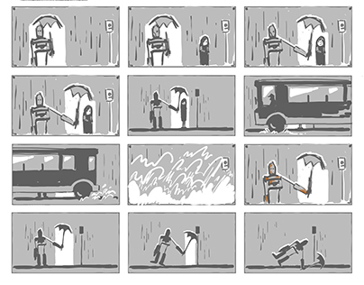 Rough and Finished Storyboards