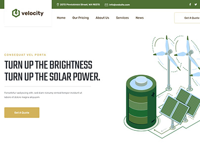Velocity Website UI