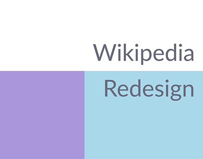 Project thumbnail - Wikipedia Redesign