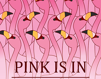 Detroit Zoo flamingo poster