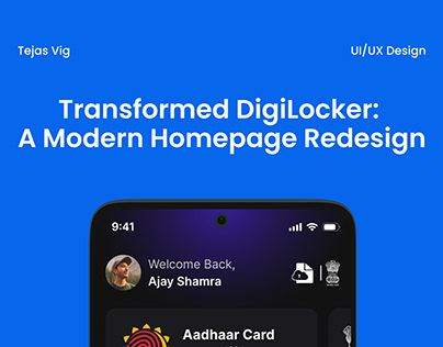 Transformed DigiLocker: A Modern Homepage Redesign