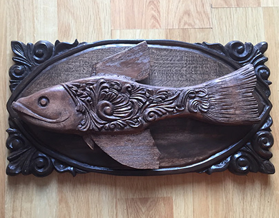 FISH - wood carving - ağaç oyma