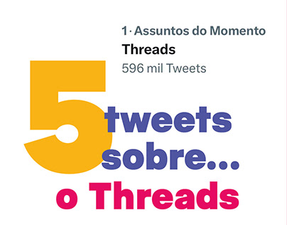 5 tweets sobre o Threads