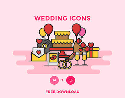 FREE - WEDDING ICONS