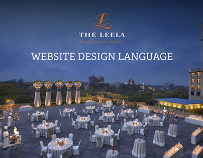 Leela Hotels - Website UI Design Language